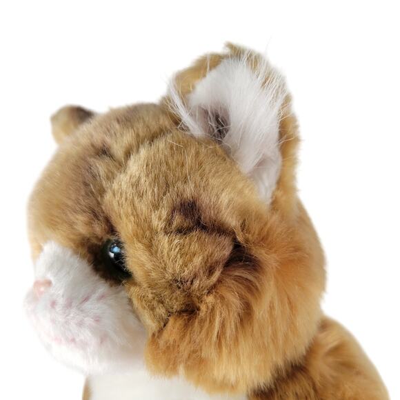 Realistic Maine Coon Cat Manny Realistic Plush Stuffed Animal Toy Brown White - Picture 3 of 16